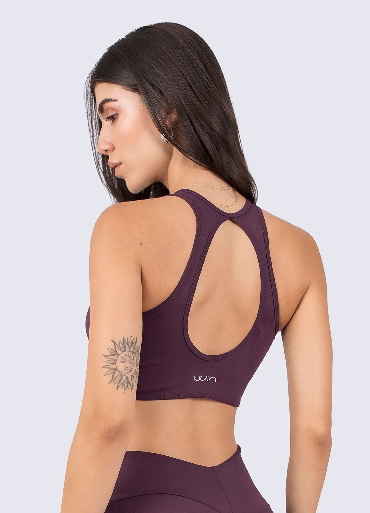 TOP EMANA PILATES - MORADO OSCURO TOPS WIN ROPA DEPORTIVA 
