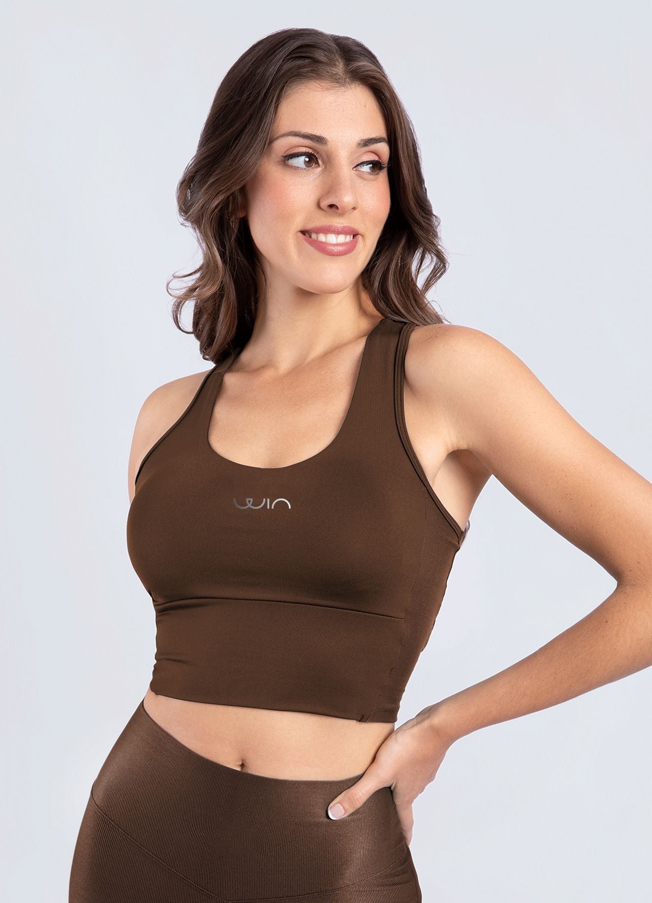 TOP EMANA PLAY - MARRON OSCURO WIN ROPA DEPORTIVA marron S 