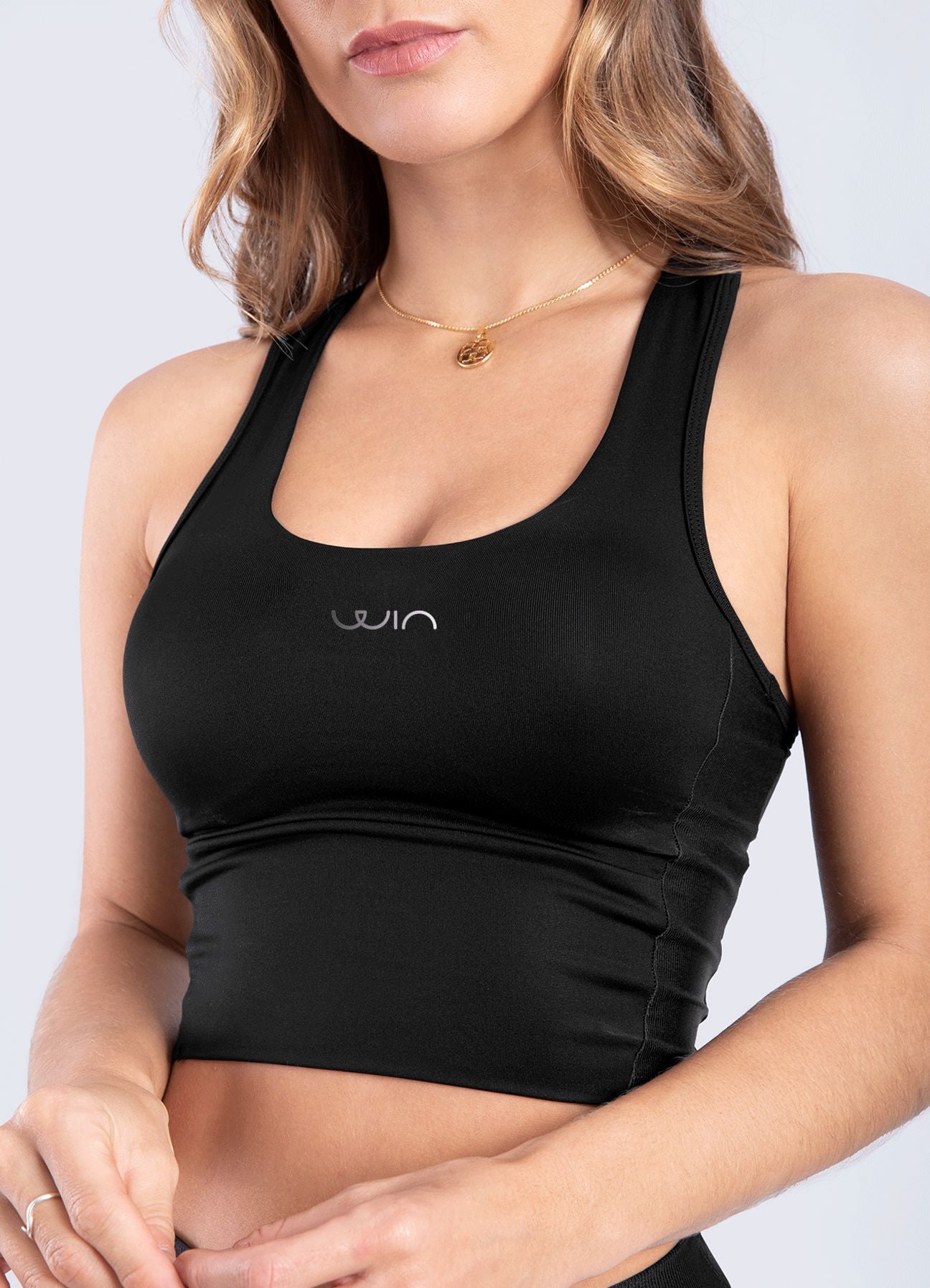 TOP EMANA PLAY - NEGRO WIN ROPA DEPORTIVA 