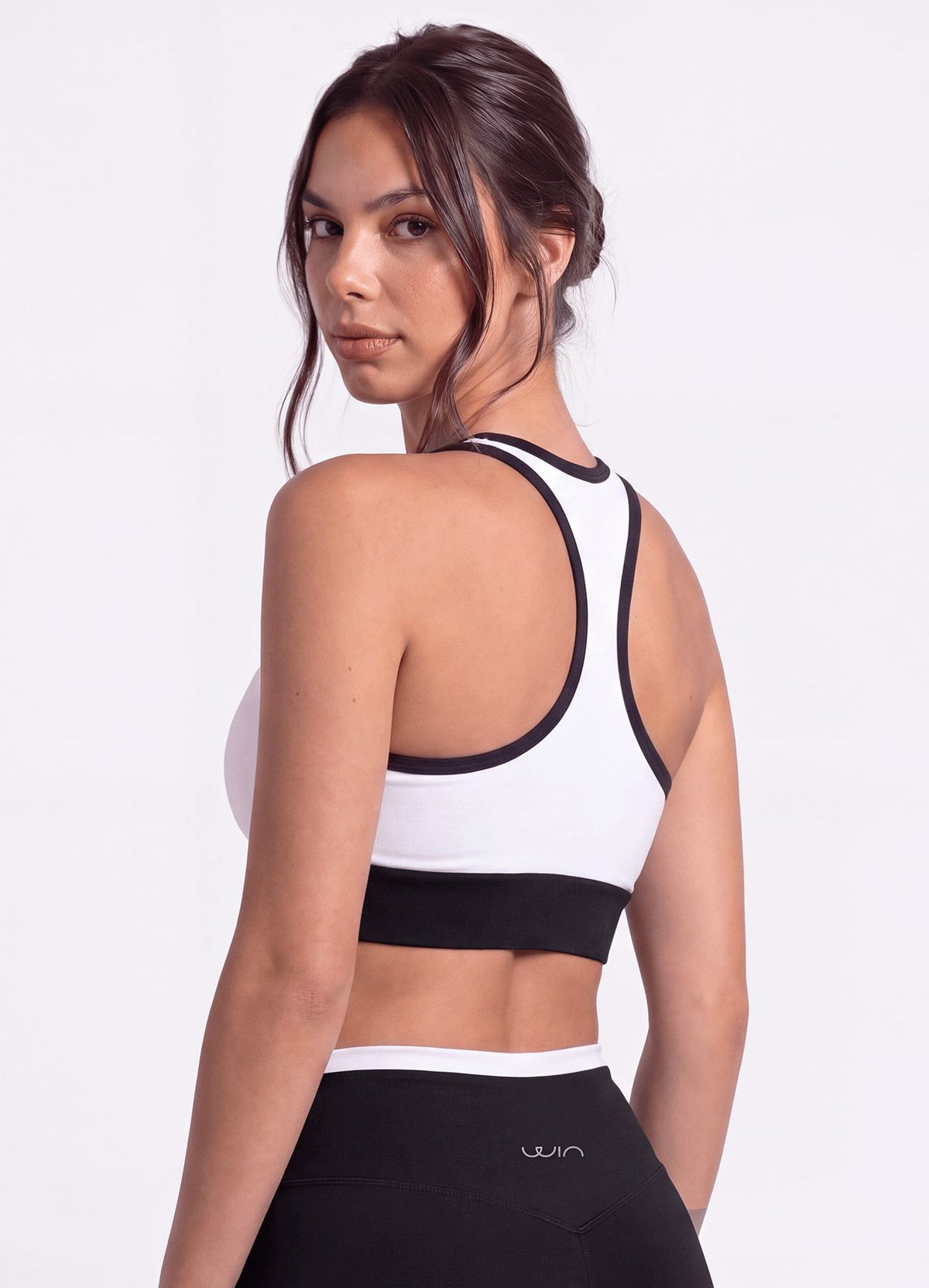 TOP EMANA SENSE - BLANCO/NEGRO TOPS WIN ROPA DEPORTIVA 