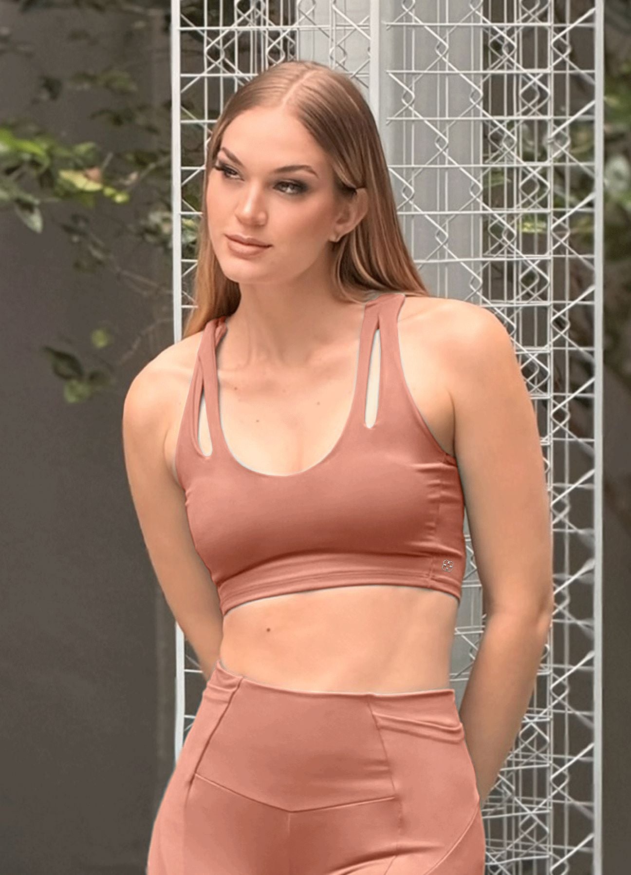 TOP EMANA SHAPE - MARRON COCOA TOPS WIN ROPA DEPORTIVA Marron cocoa S 