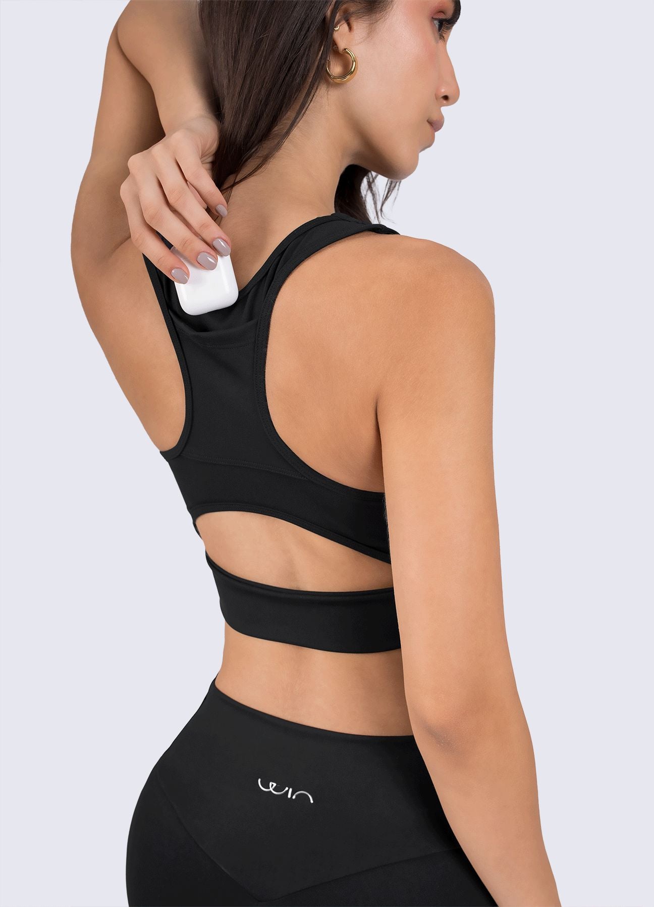 TOP EMANA SHAPE - NEGRO TOPS WIN ROPA DEPORTIVA 