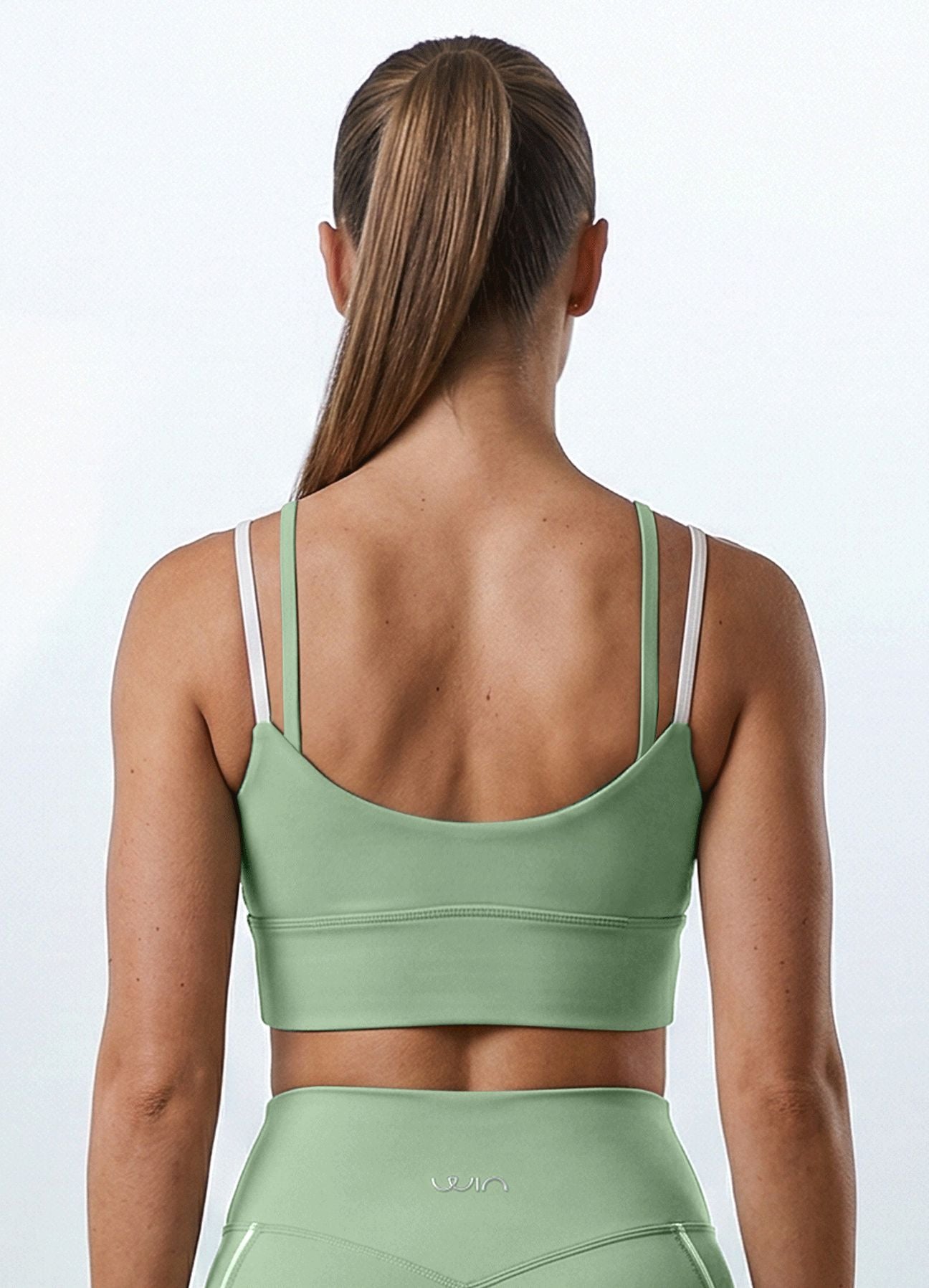 TOP EMANA SUPPORT - VERDE SALVIA TOPS WIN ROPA DEPORTIVA 