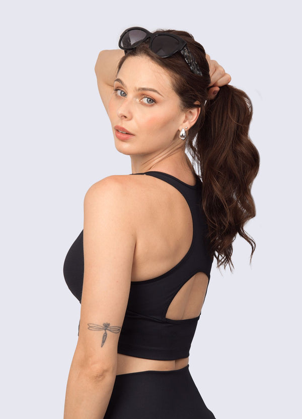 TOP EMANA ULTRA - NEGRO TOPS WIN ROPA DEPORTIVA 