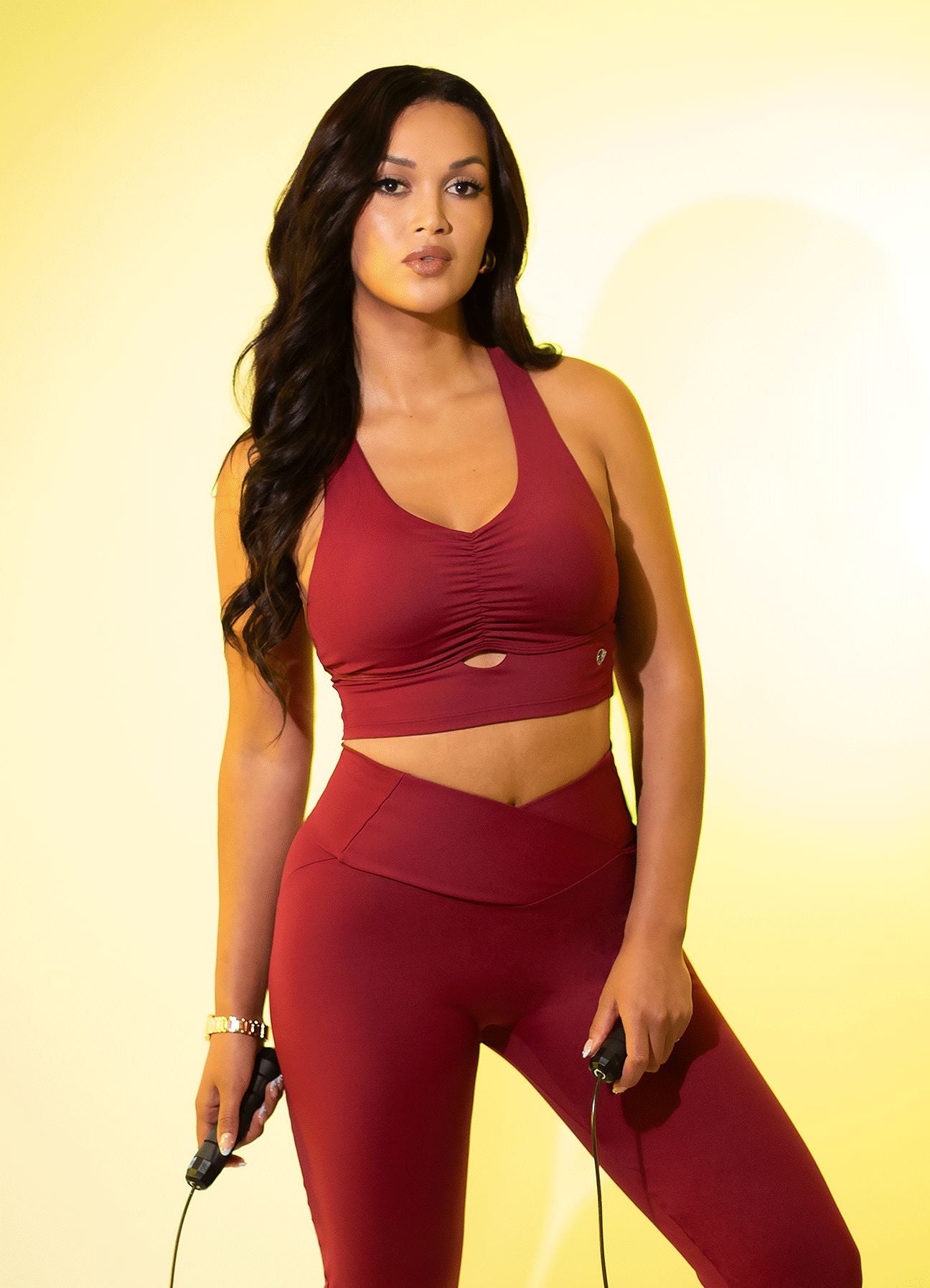 TOP EMANA ULTRA - ROJO OSCURO TOPS WIN ROPA DEPORTIVA 