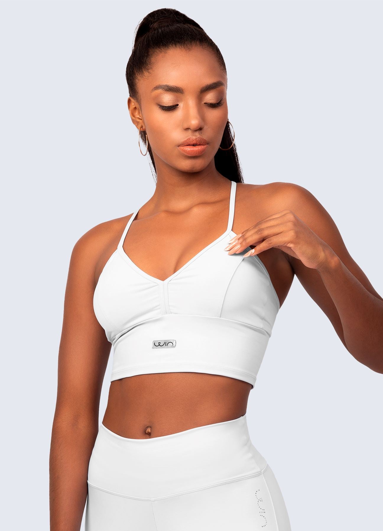 TOP EMANA V NECK-BLANCO TOPS WIN ROPA DEPORTIVA S BLANCO 