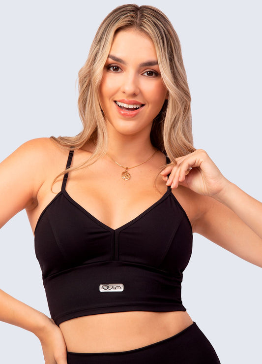 TOP EMANA V NECK-NEGRO TOPS WIN ROPA DEPORTIVA S NEGRO 