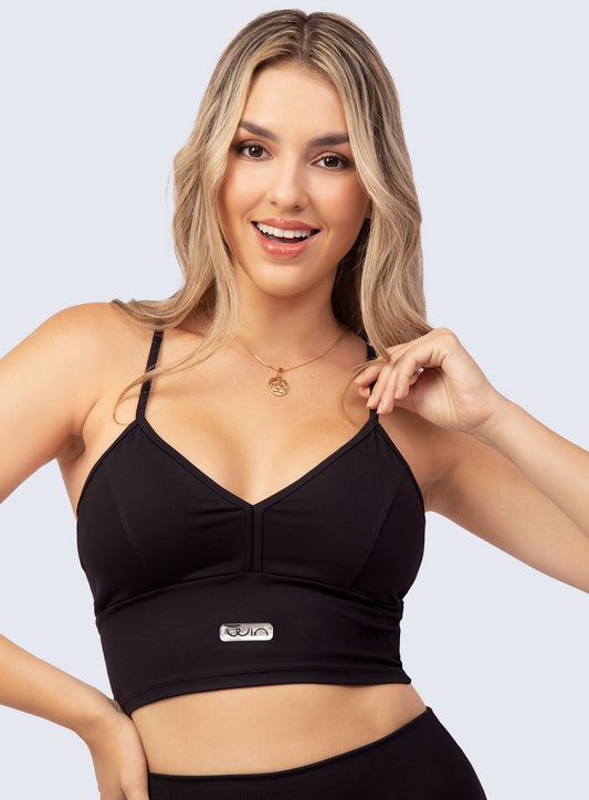 TOP EMANA V NECK-NEGRO TOPS WIN ROPA DEPORTIVA S NEGRO 