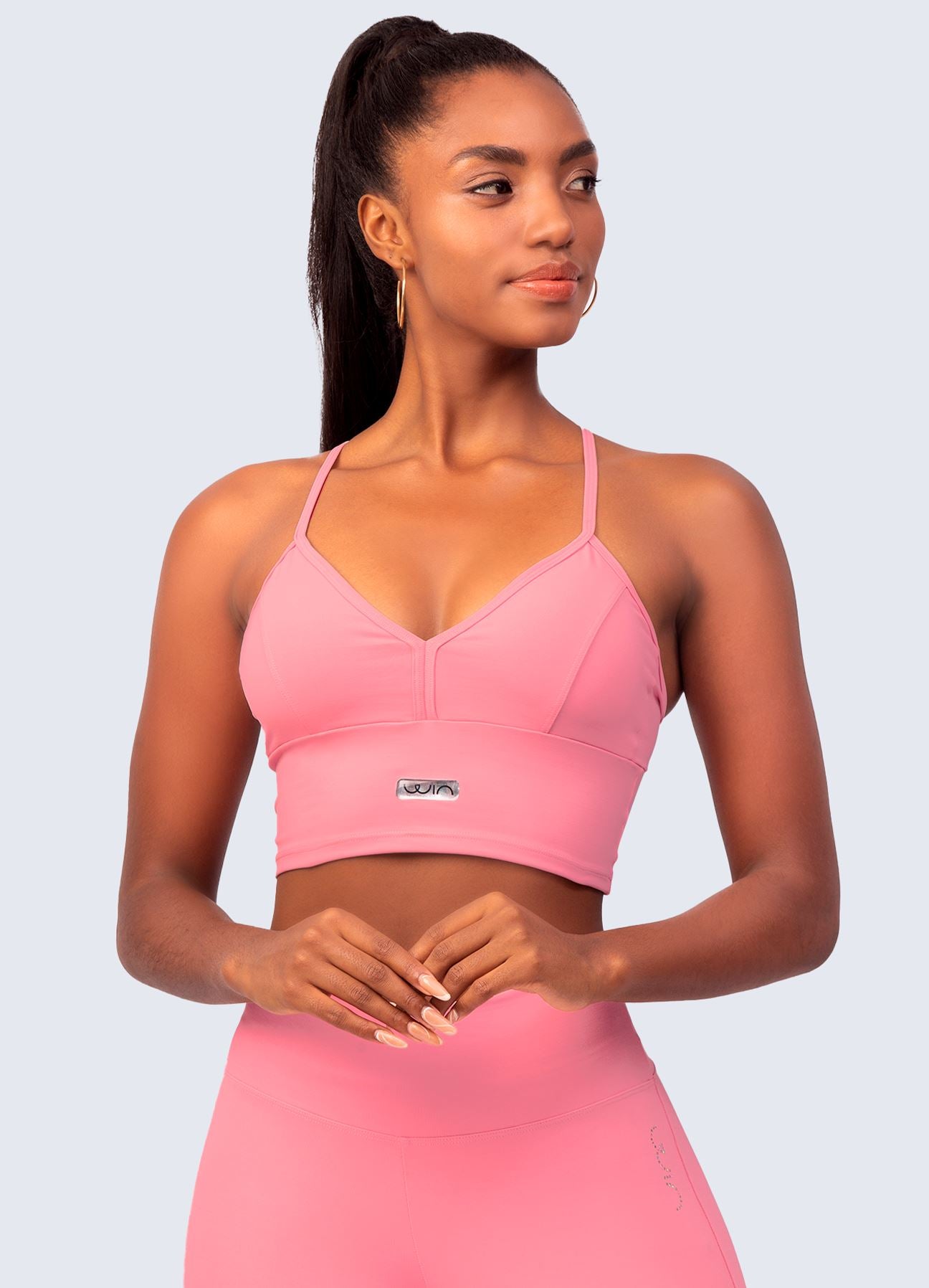 TOP EMANA V NECK-ROSA CHICLE TOPS WIN ROPA DEPORTIVA S ROSA CHICLE 