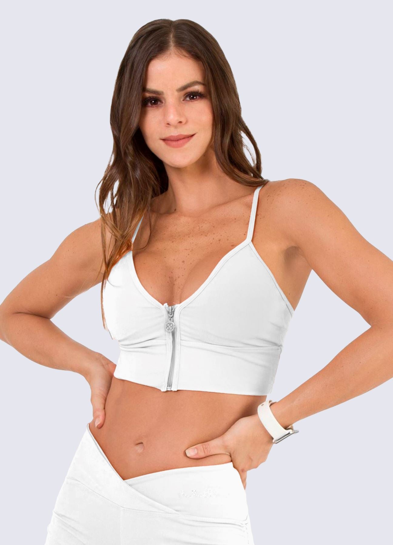 TOP EMANA ZIPPER-BLANCO TOPS WIN ROPA DEPORTIVA S BLANCO 