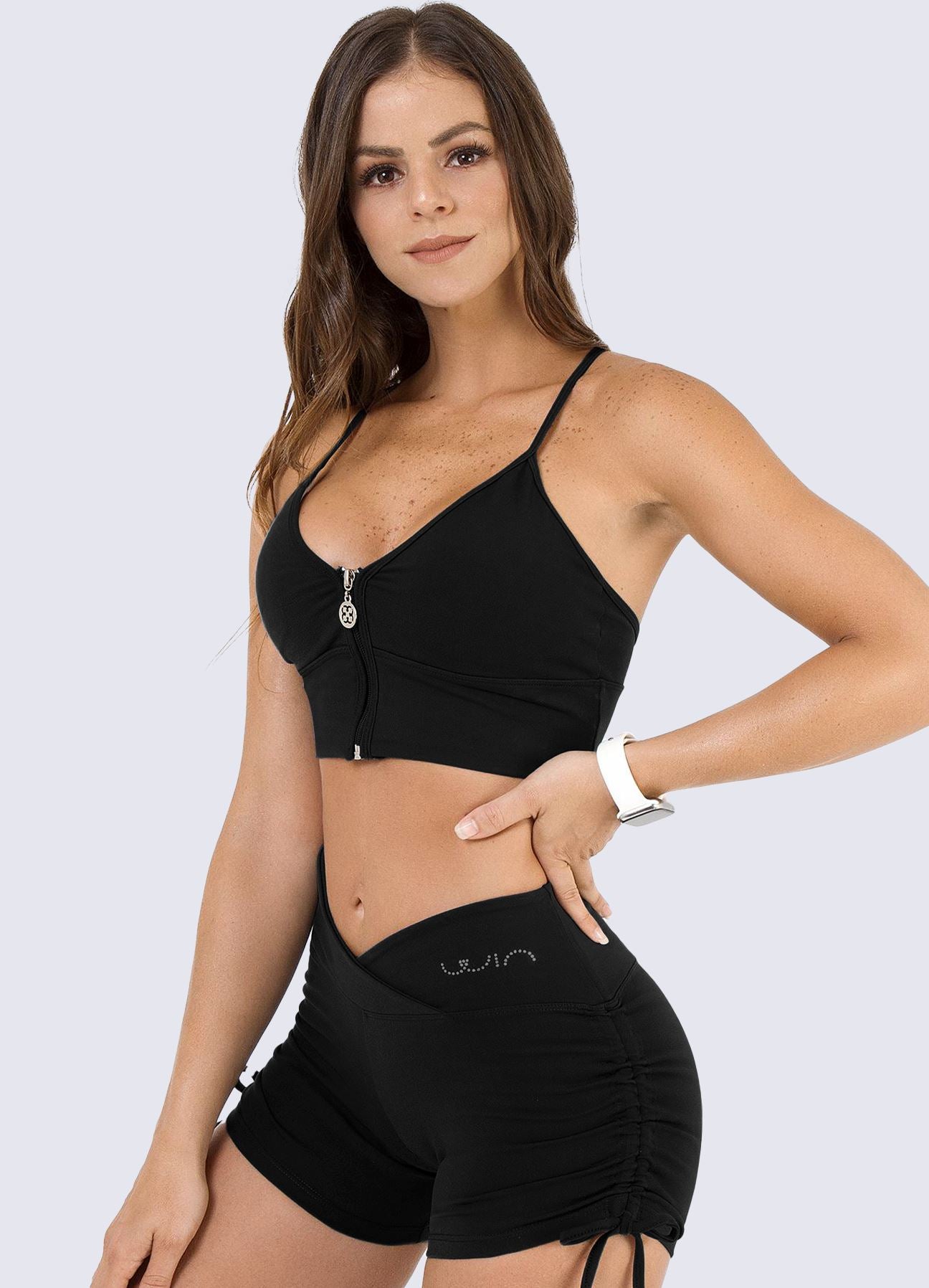 TOP EMANA ZIPPER-NEGRO TOPS WIN ROPA DEPORTIVA S NEGRO 