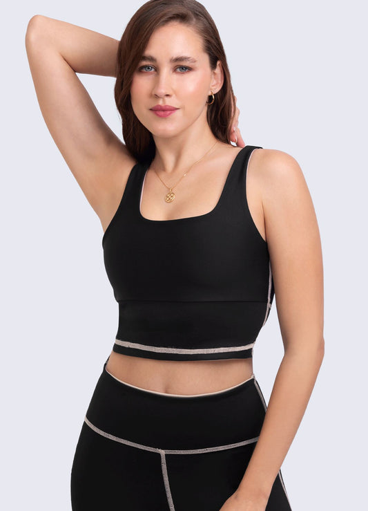 TOP LUXE REVERSIBLE-ROSE - NEGRO TOPS WINropadeportiva 