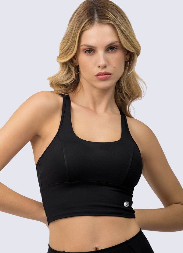 Tops Cortos Negros | Tops Cortos Para Mujer | WIN ROPA DEPORTIVA