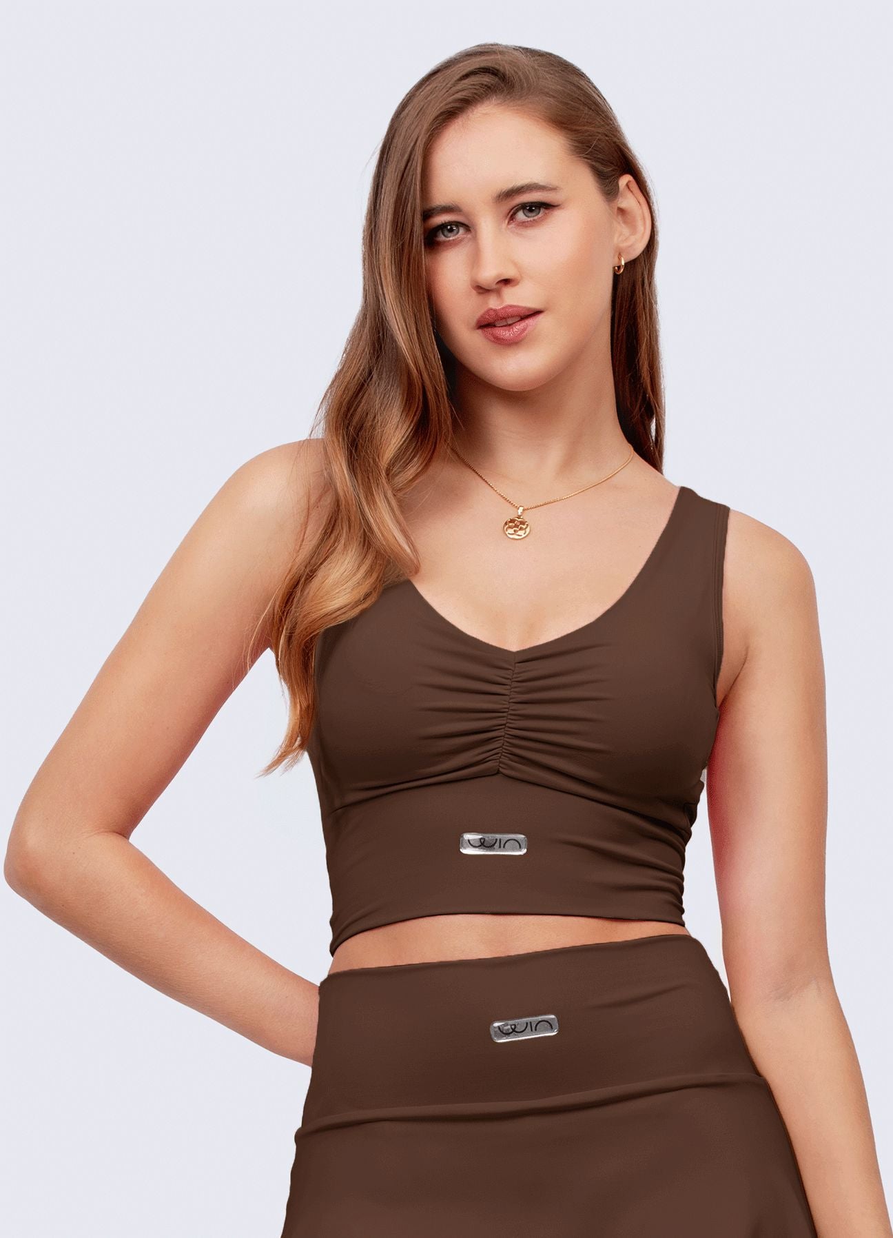Tops Deportivos Para Mujer | Top Fruncido Frontal | WIN ROPA DEPORTIVA