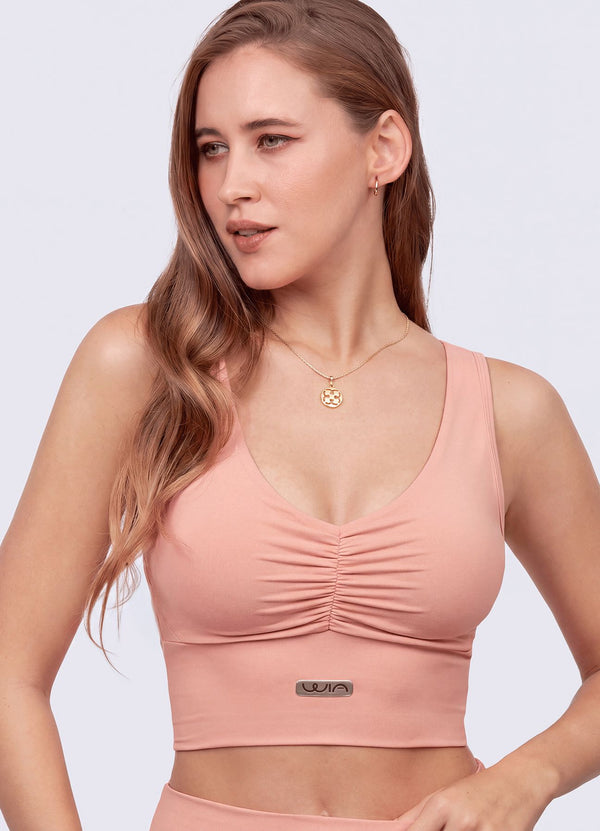 TOP SCRUNCH FRONT - ROSA TOPS WIN ROPA DEPORTIVA 