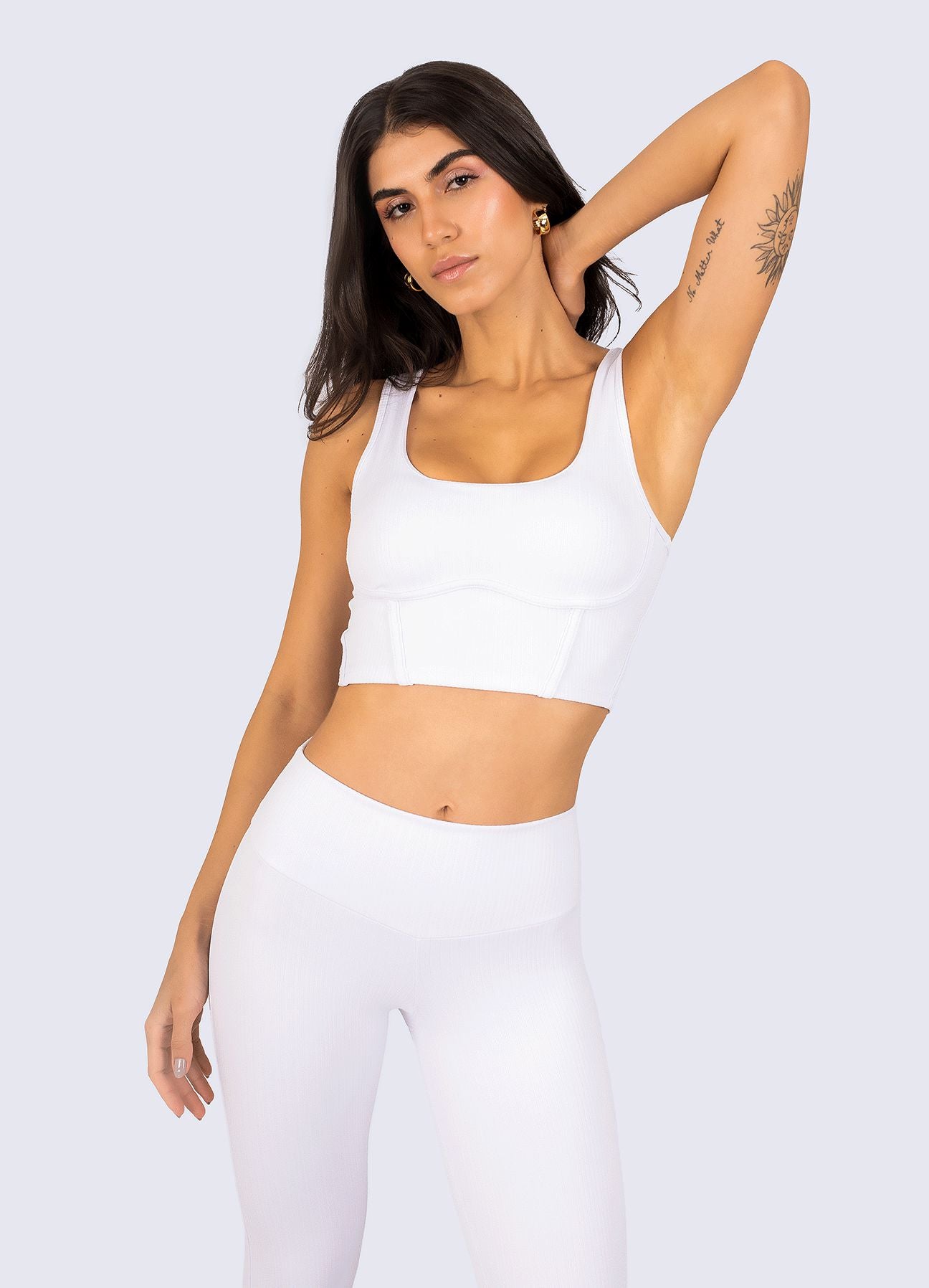TOP SCULPT SHINE - BLANCO WIN ROPA DEPORTIVA 