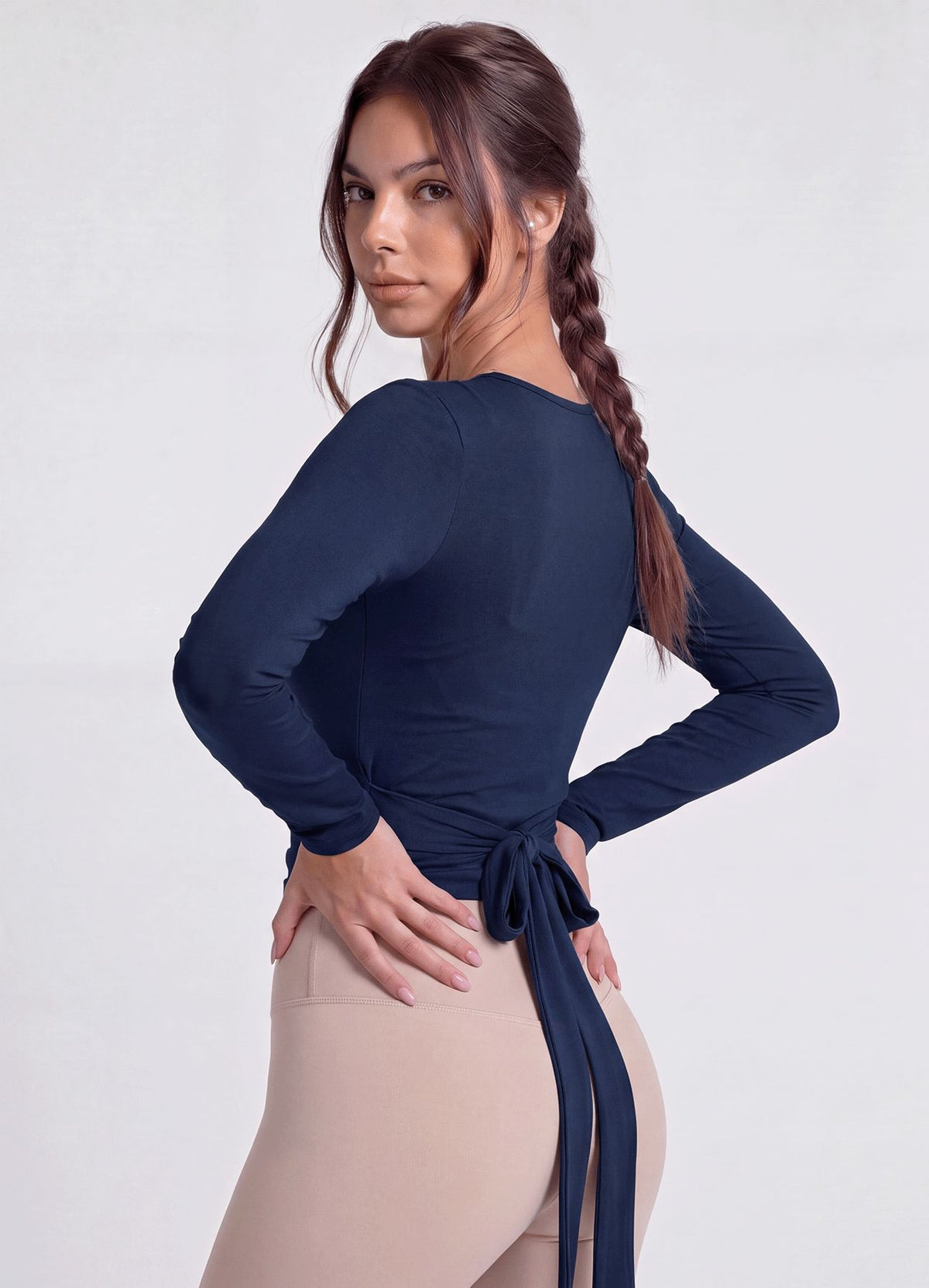 TOP STUDIO CRUZADO - AZUL MARINO TOPS WIN ROPA DEPORTIVA 