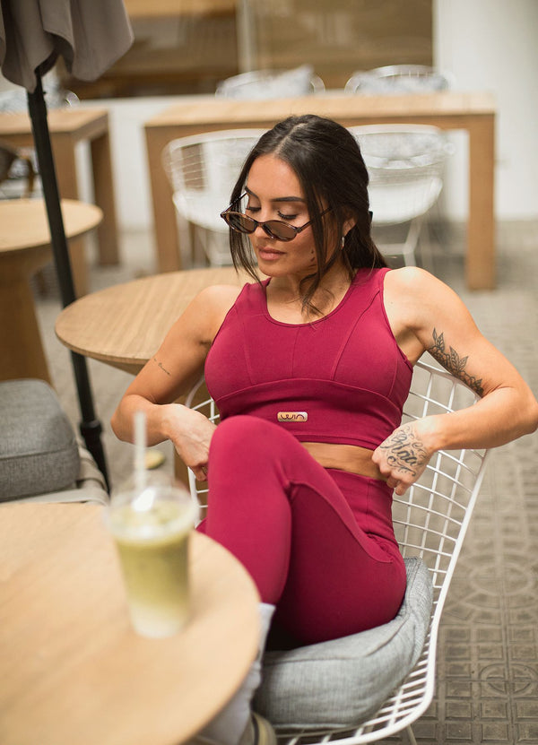 TOP SUPLEX BEAT - ROJO OSCURO TOPS WIN ROPA DEPORTIVA ROJO OSCURO S 