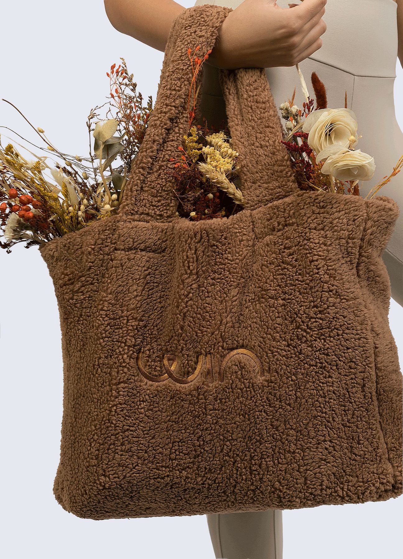 TOTE BAG FLEECE - MARRON BOLSO WIN ROPA DEPORTIVA 