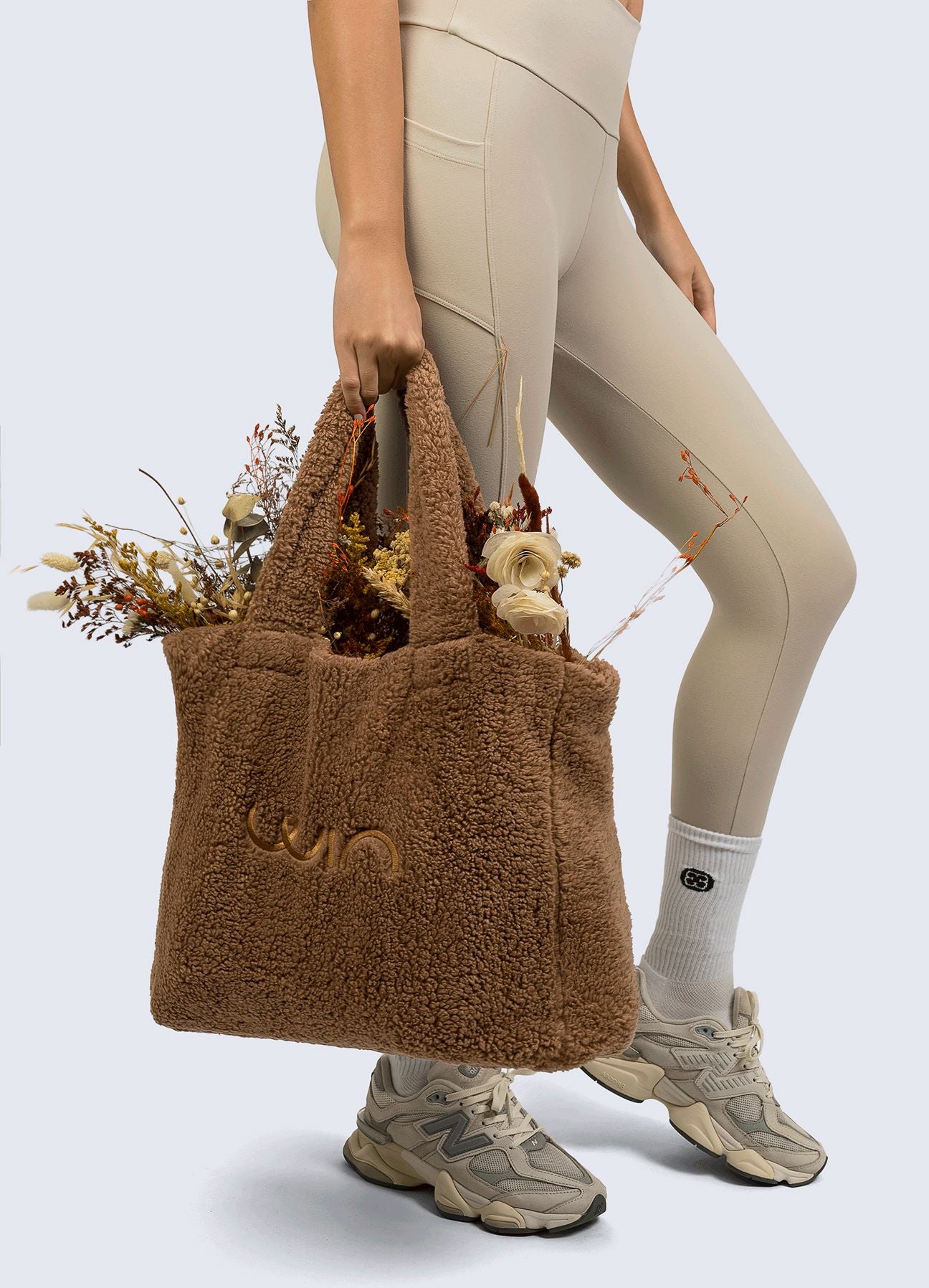 TOTE BAG FLEECE - MARRON BOLSO WIN ROPA DEPORTIVA 