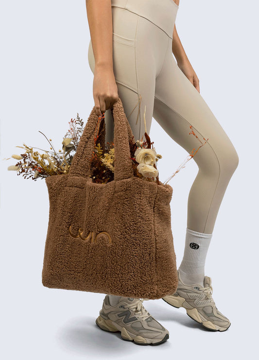 TOTE BAG FLEECE - MARRON BOLSO WIN ROPA DEPORTIVA 