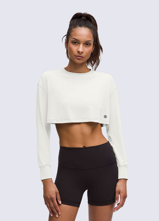 TSHIRT CROP SUPERNOVA - IVORY T-SHIRT WIN ROPA DEPORTIVA IVORY S 