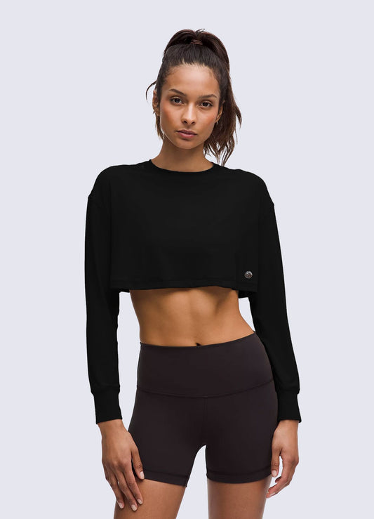 TSHIRT CROP SUPERNOVA - NEGRO T-SHIRTS WIN ROPA DEPORTIVA Negro S 