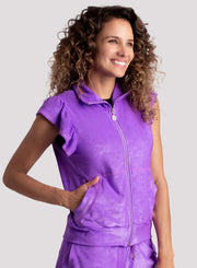 Casaca Emana Velour - Morado CASACAS WINropadeportiva 