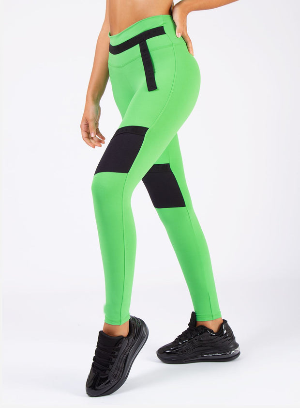 Legging Emana Belt - Verde Neon/Negro LEGGINGS WINropadeportiva 