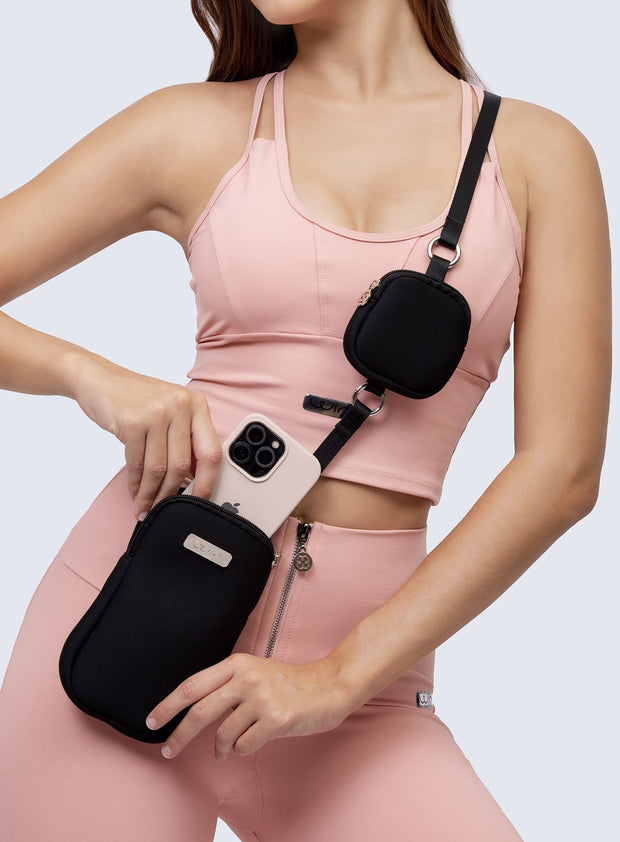 MINI BAG DOUBLE PAT - NEGRO ACCESORIOS WIN 