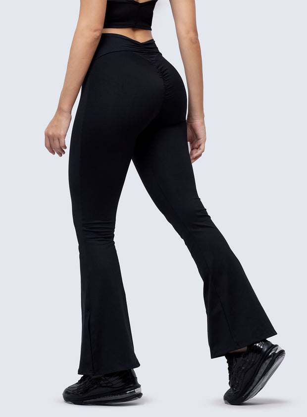 PANTALON FLARE GELA - NEGRO PANTALONES WIN 