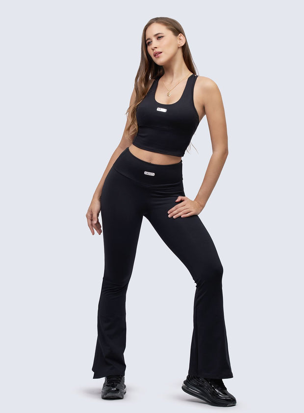 PANTALON FLARE GELA - NEGRO PANTALONES WIN 