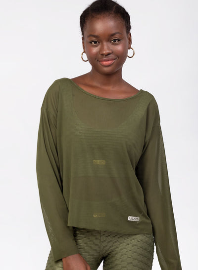 T-Shirt Luxury M/Larga - Verde Mili POLOS WINropadeportiva 