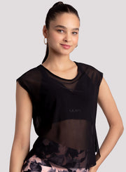 T-SHIRT MESH - NEGRO T-SHIRTS WIN 