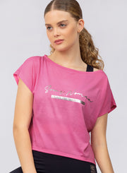 T-shirt Strong Woman - Fucsia POLOS WINropadeportiva 