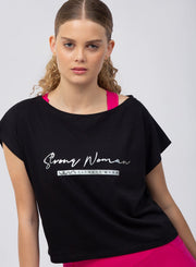 T-shirt Strong Woman - Negro POLOS WINropadeportiva 
